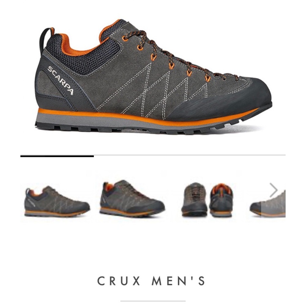 Scarpa crux 43.5, shark/tonic